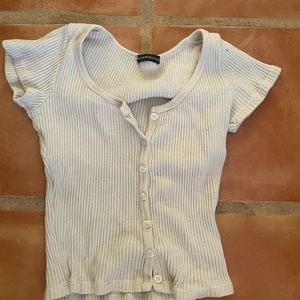Brandy Melville Ribbed button up